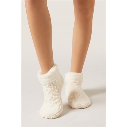 Calzedonia calze antiscivolo soft double bianco