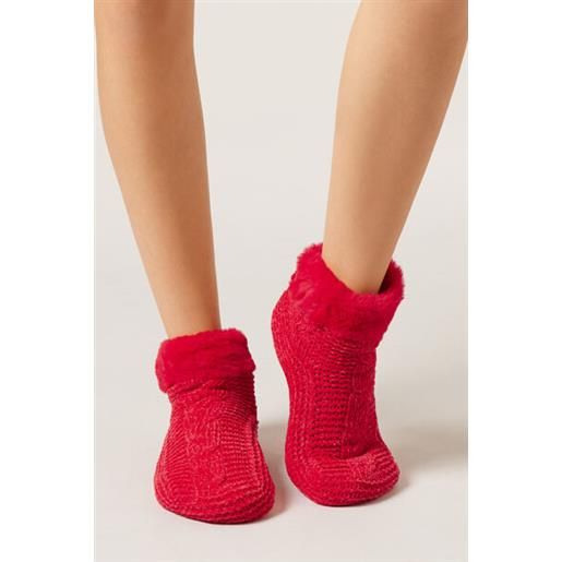 Calzedonia calze antiscivolo soft natale rosso