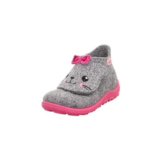 superfit happy, pantofole bambine e ragazze, grigio chiaro rosa 95 2500, 24 eu