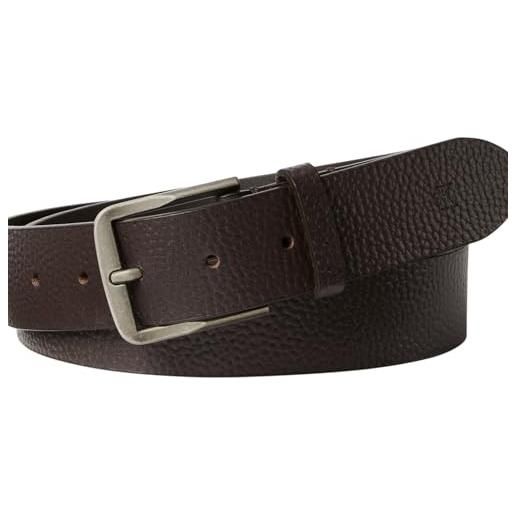 Calvin Klein jeans cinture classiche piatte da uomo 35 mm lv04g7022g, marrone (delicioso/argento antico), 110, marrone (delicioso/argento antico), 110 cm