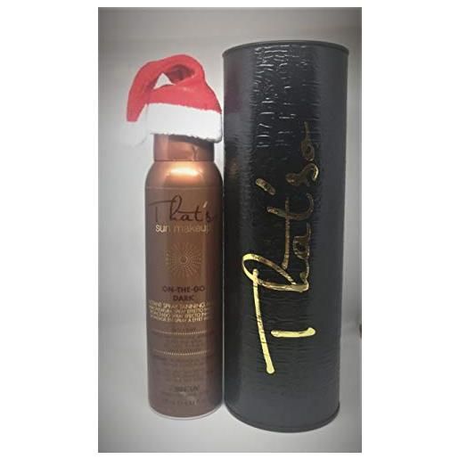 That'so on-the-go spray abbronzante con dha colore dark da 125ml con confezione regalo e cappellino babbo natale