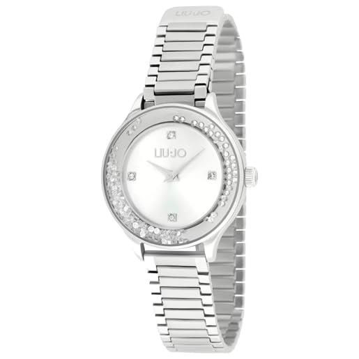 Liu Jo dancing shine tlj2340 orologio da donna in acciaio con cristalli girevoli al quadrante e cinturino con chiusura magnetica