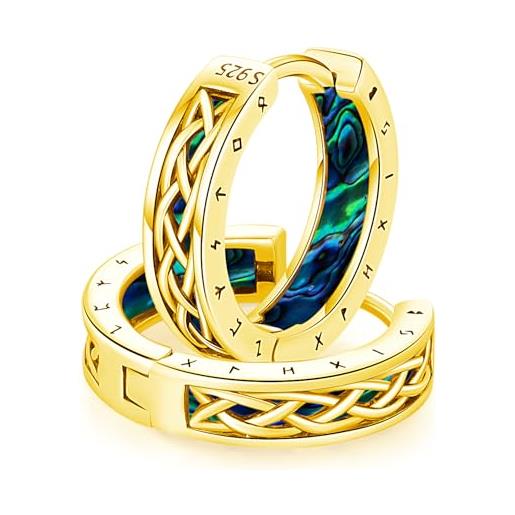 Orecchini A Cerchio In Argento 925 Con Nodo Celtico - Piccoli, Ipoallergenici, Disponibili In Oro Bianco/Rosa, Gioiello Regalo Per Donna