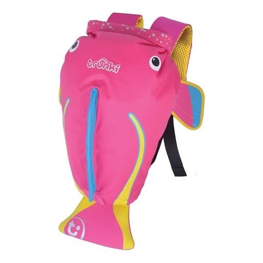 Trunki paddle. Pak dry bag borsa piscina bambini impermeabile - sacca piscina bambino - sacca zaino da palestra per bambini - coral il pesce tropicale (rosa)