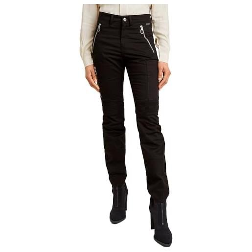 G-STAR donna biker skinny cargo pants, nero (dk black d25314-d715-6484), 31w / 34l