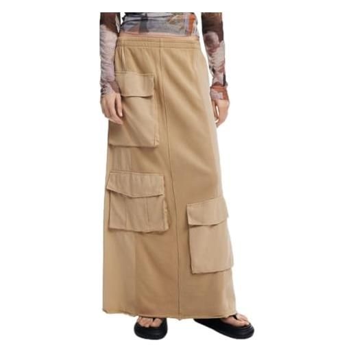 Desigual gonna lunga da donna, marrone, m