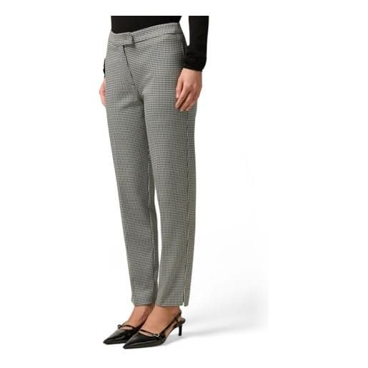 Oltre: pantaloni pied-de-poule in punto milano grigio. 50 stagione autunno inverno 2025