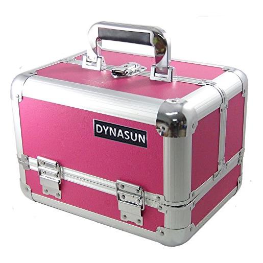 DynaSun bss35 beauty case make up nail art porta gioie, rosso, xxl