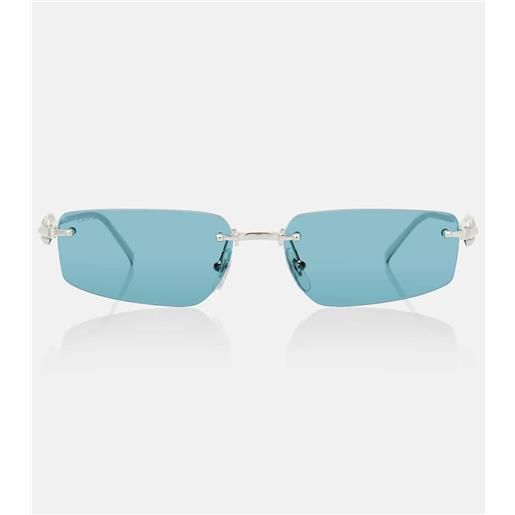 Cartier Eyewear Collection occhiali da sole rettangolari clash de cartier