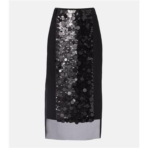 Joseph gonna midi cambo in chiffon con paillettes