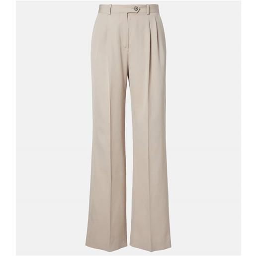 The Row pantaloni regular virgil in gabardine di lana