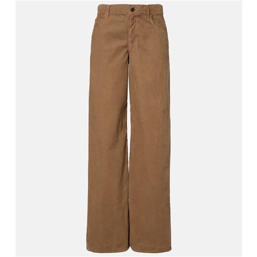 The Row jeans eglitta in velluto a coste a vita bassa