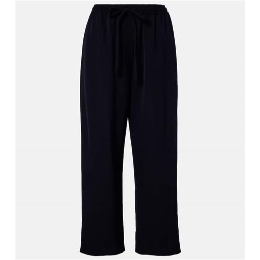 The Row pantaloni orieno in gabardine di lana