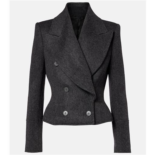 McQueen giacca doppiopetto in lana