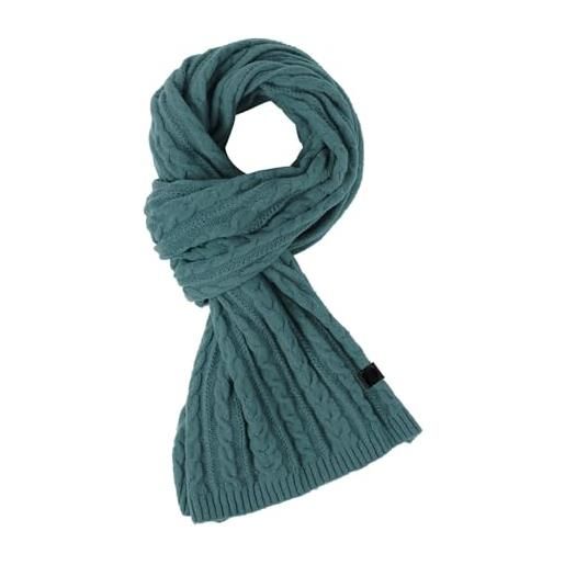 Generico estate scialle elegante donna cerimonia scialli sciarpa lunga lavorata a maglia per uomo sciarpa invernale da donna alla calda e morbida stola+argento coprispalle color (blue, one size)