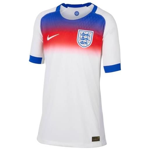 NIKE inghilterra 2025 match home, maglia da calcio nike authentic adv con tecnologia dri-fit per bambini più grandi, fz9191