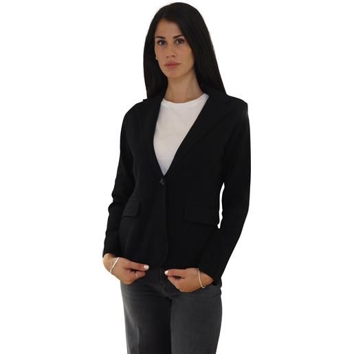 Blazer nero in maglia