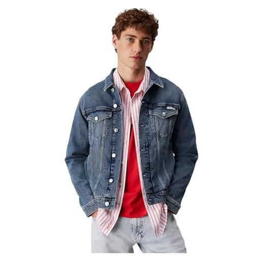 Calvin Klein uomo giacca in jeans slim fit, blu (denim dark), xxl