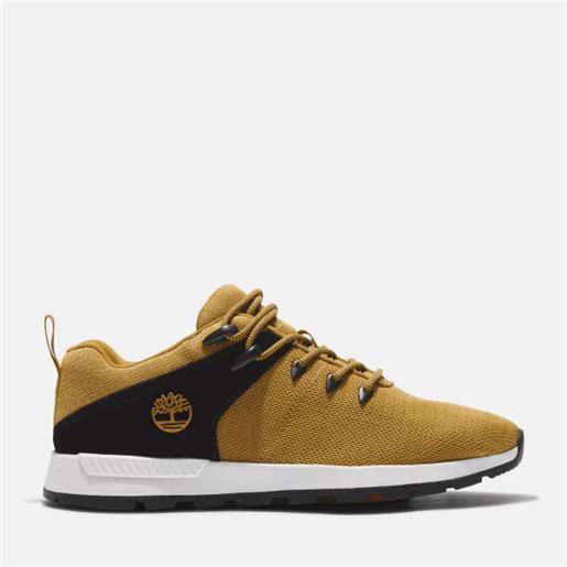 Timberland - sneaker bassa stringata sprint trekker da uomo in giallo, uomo, giallo, taglia: 40
