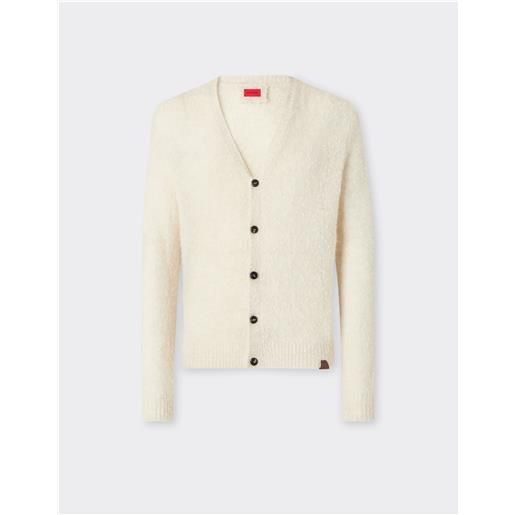 Ferrari cardigan in cashmere e seta - male maglieria e felpe oat