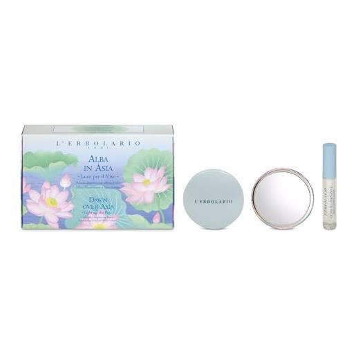 L'Erbolario alba in asia kit polvere illuminante effetto luce gloss illuminante 1 pz
