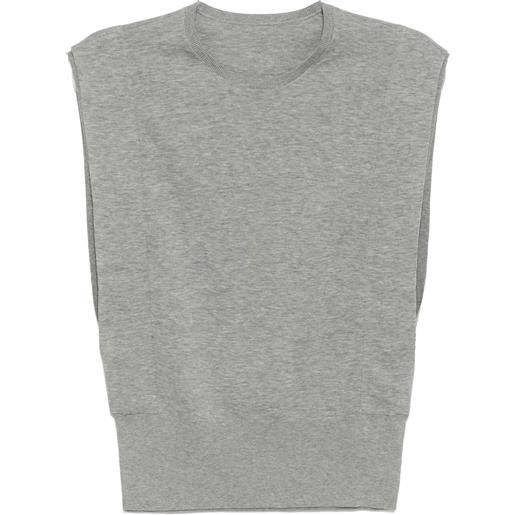 JNBY gilet smanicato in maglia - grigio