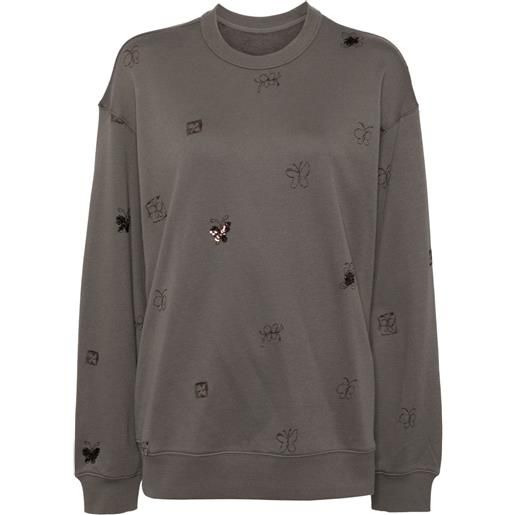 JNBY felpa con ricamo - grigio