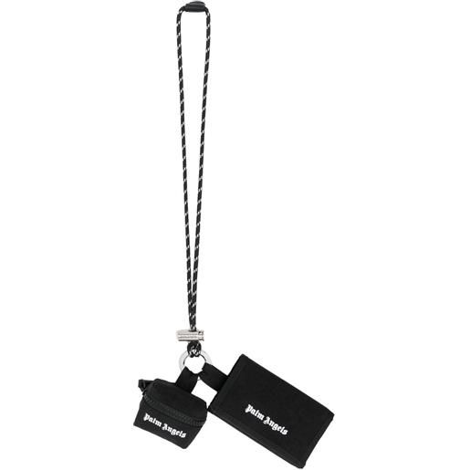 Palm Angels clutch con stampa - nero