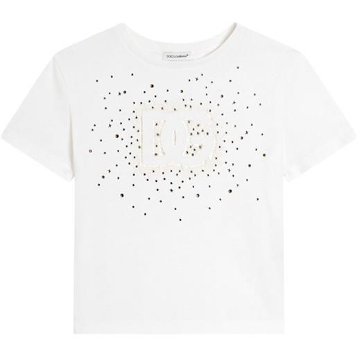 Dolce & Gabbana Kids t-shirt in cotone - bianco