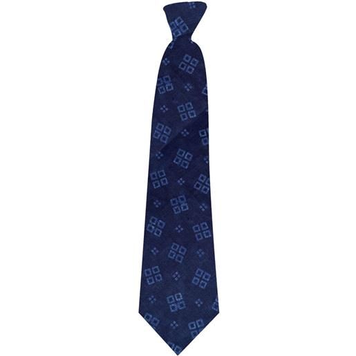 Polo Ralph Lauren cravatta in lino con stampa - blu