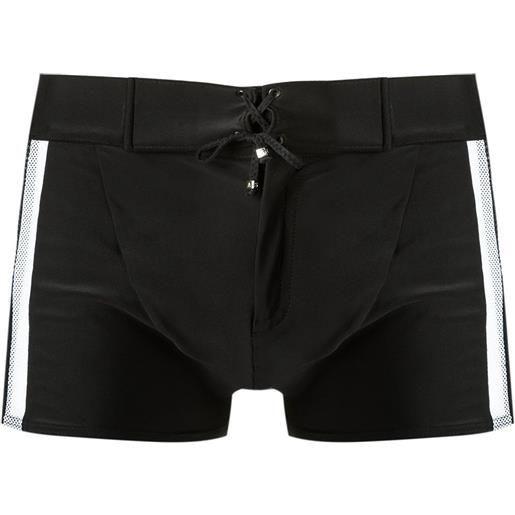 Amir Slama mesh panelled trunks - nero