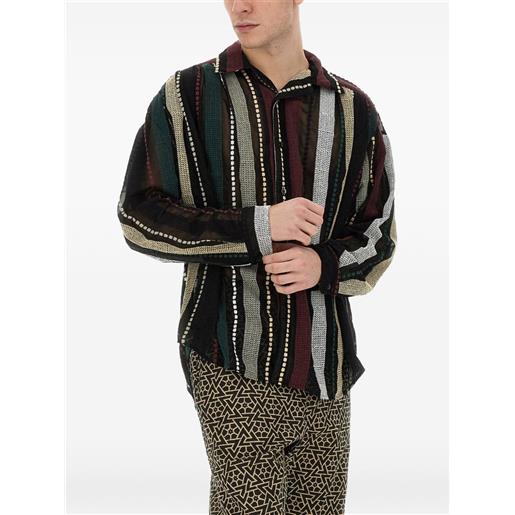 AIE camicia con ricamo - nero