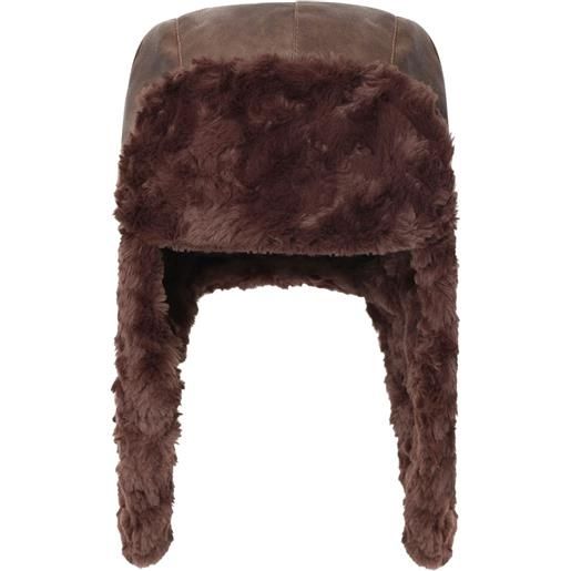 Unreal Fur cappello amelia in pelliccia sintetica - marrone