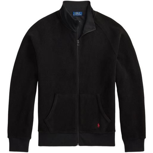 Polo Ralph Lauren giacca in pile con zip - nero