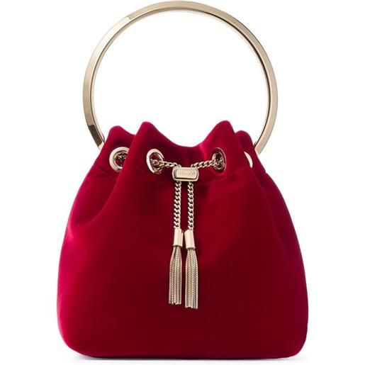 Jimmy Choo borsa a secchiello bon bon - rosso