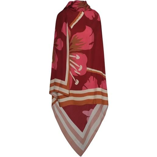 Johanna Ortiz scialle astromelia a fiori - rosso