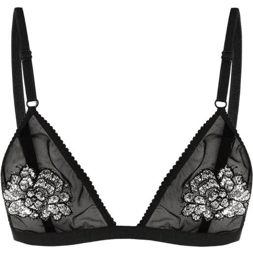 Dolce & Gabbana reggiseno in pizzo di tulle - nero