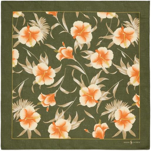 Polo Ralph Lauren bandana in seta a fiori - verde