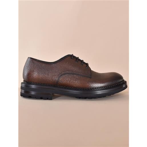 GREEN GEORGE scarpe green george derby scotch moro