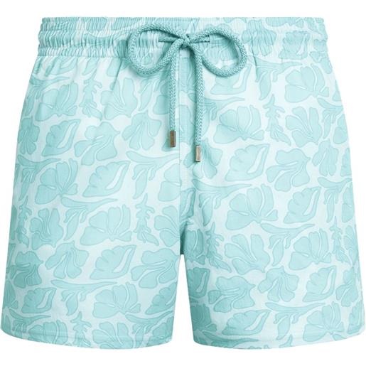 Vilebrequin costume da bagno con stampa conchiglie - blu