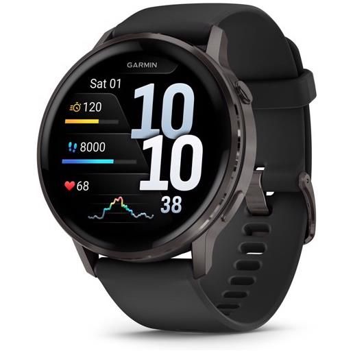 Garmin venu 4 3,56 cm (1.4") amoled 45 mm digitale 454 x 454 pixel touch screen nero wi-fi gps (satellitare)