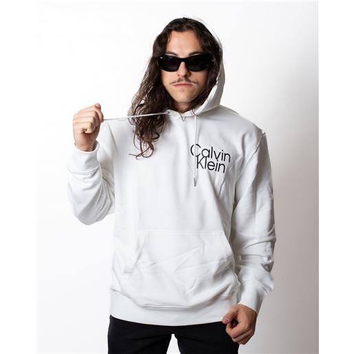 Calvin Klein felpa Calvin Klein con cappuccio e logo a contrasto uomo