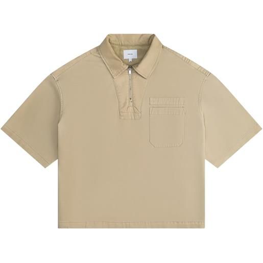 RHUDE polo con tasca - toni neutri