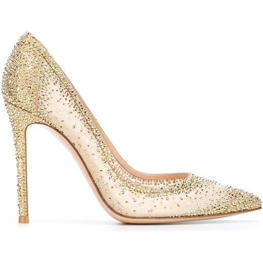 Gianvito Rossi pumps con decorazione - toni neutri