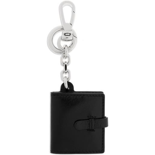 Maison Margiela portachiavi con cuciture - nero