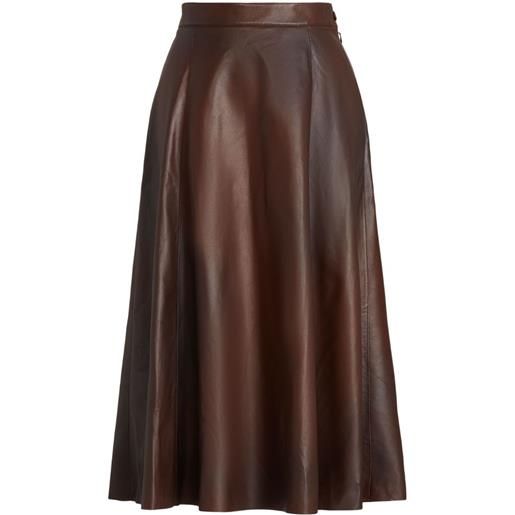 Ralph Lauren Collection gonna con vita bassa - marrone