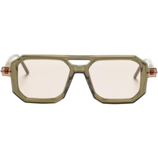 Kuboraum occhiali da sole geometrici - verde