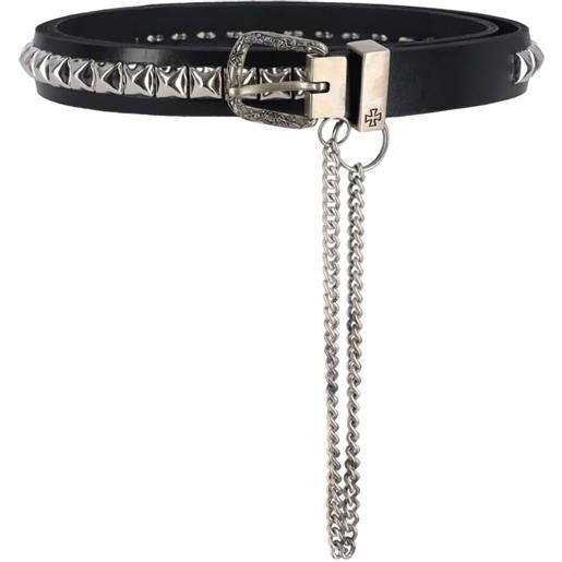 Enfants Riches Déprimés cintura a catena simple rosa - nero