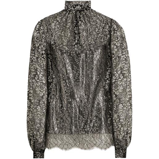 Dolce & Gabbana blusa in pizzo - nero