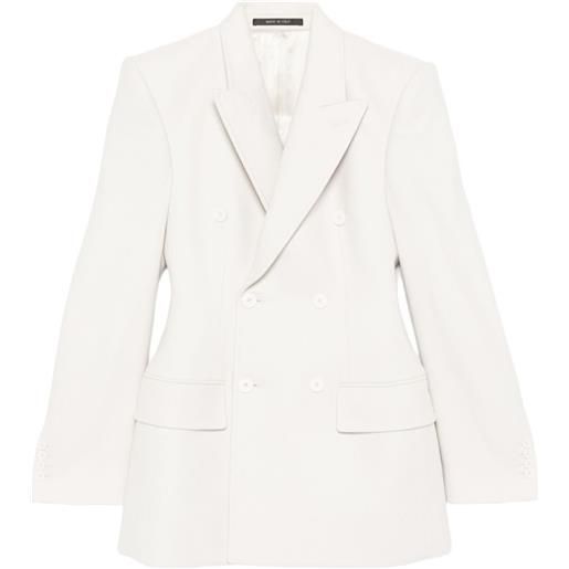 Balenciaga blazer hourglass doppiopetto - toni neutri